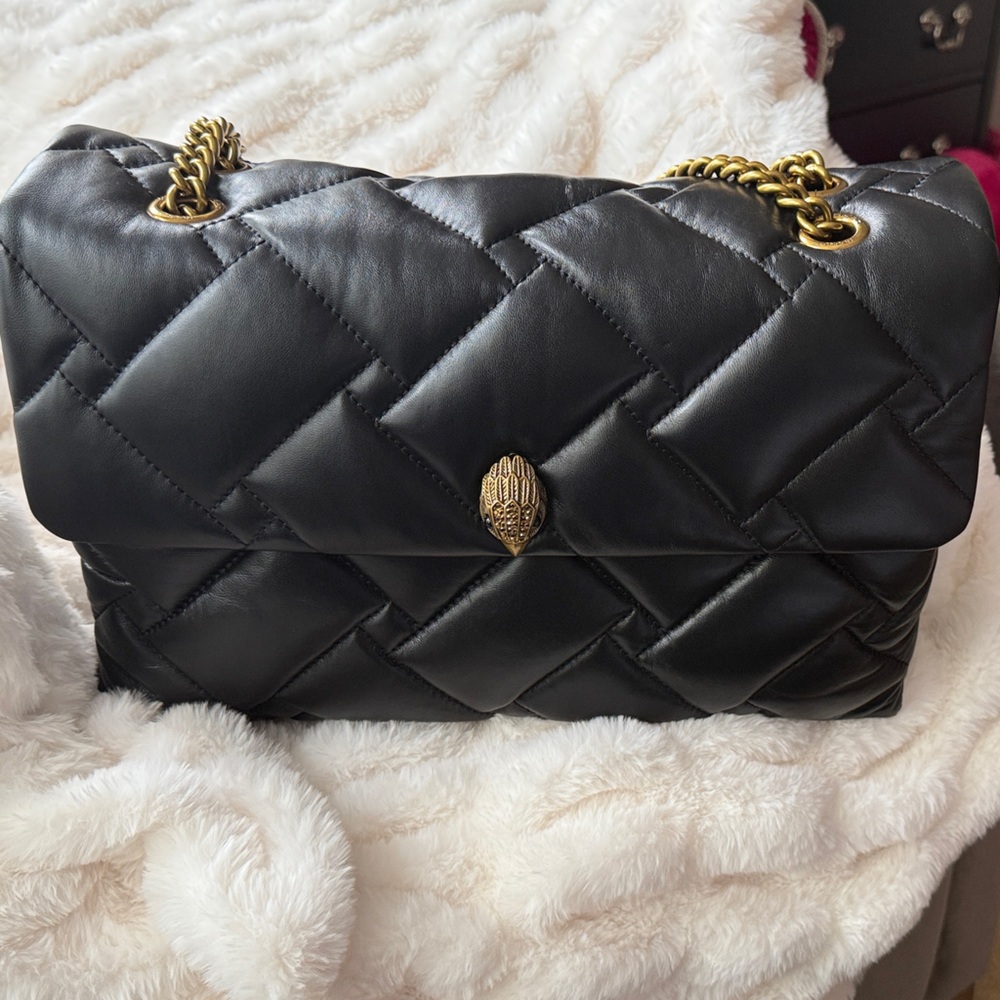 KURT GEIGER Elegant Black Quilted Women's Bag. Carried once!